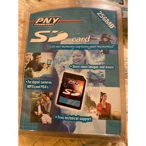 PNY Technologies PSD256-RF 256MB SD Card (BRAND NEW!)